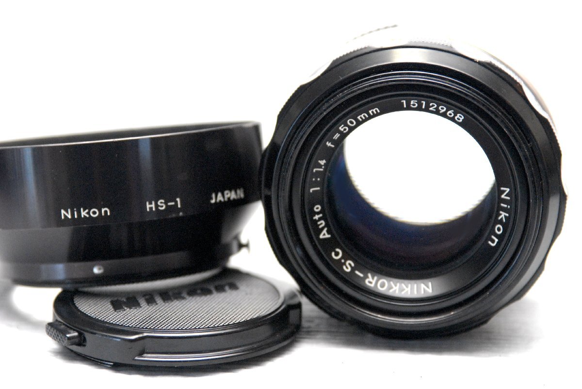 Nikon Nikon original NIKKOR-S.C 50mm MF high class single burnt point lens 1:1.4 (Ai) super rare * operation goods 