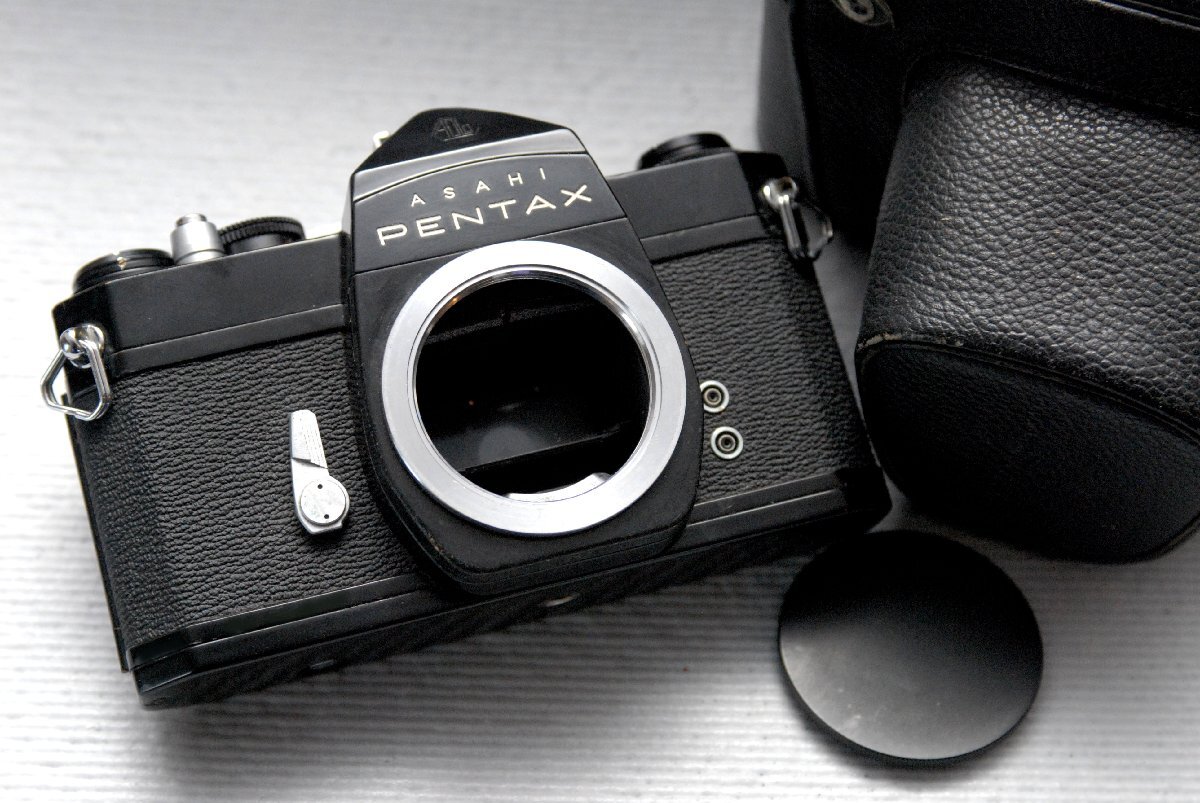 （綺麗）PENTAX ペンタックス M42マウント専用 昔の高級一眼レフカメラ SL（黒）ボディ 超希少・作動品_画像2