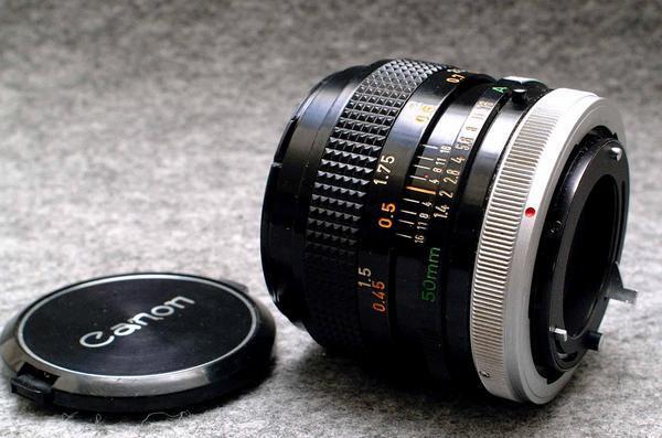 Canon キャノン 純正 FD 50mm 高級単焦点レンズ 1:1.4 S.S.C. 希少な作動品_画像2