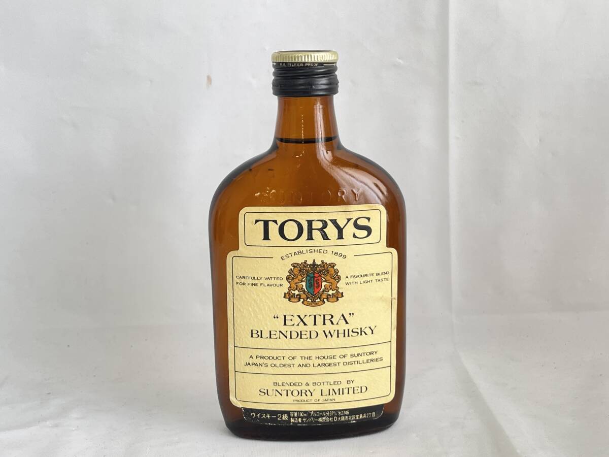 ST0603-62I　TORIS　EXTRA　BLENDED WHISKY　180ml　37％　サントリーウイスキー　トリス　古酒_画像1