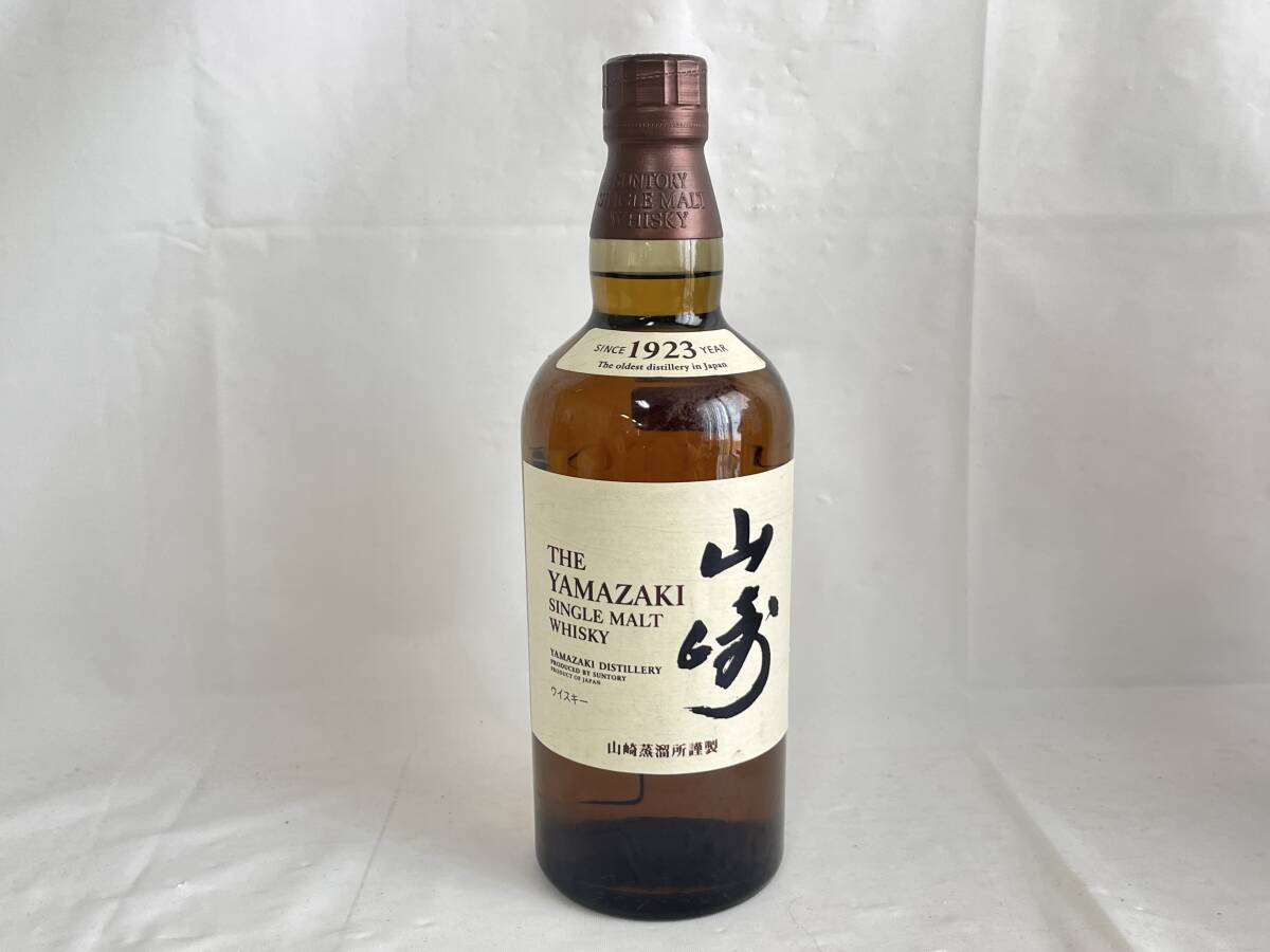 MI0603-52I　山崎　1923　THE YAMAZAKI SINGLE MALT WHISKY　700ml　43％　サントリーシングルモルトウイスキー　古酒_画像1