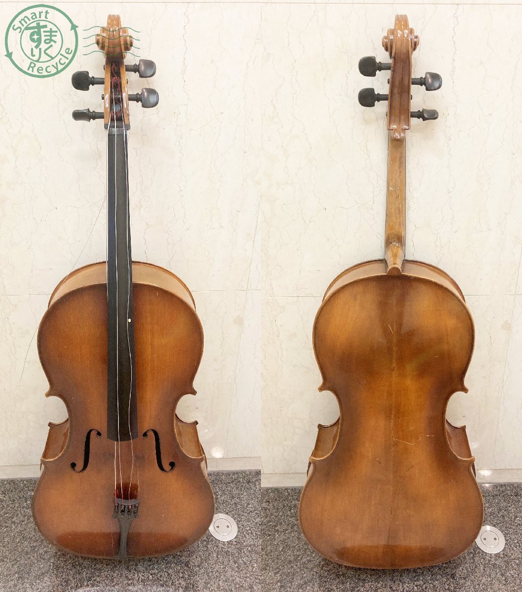 2403604234 ♭【直接引取限定】チェロ suzuki violin Co Ltd NAGOYA 19 size 4/4 楽器 弦楽器 ソフトケース付き 中古 現状品の画像2