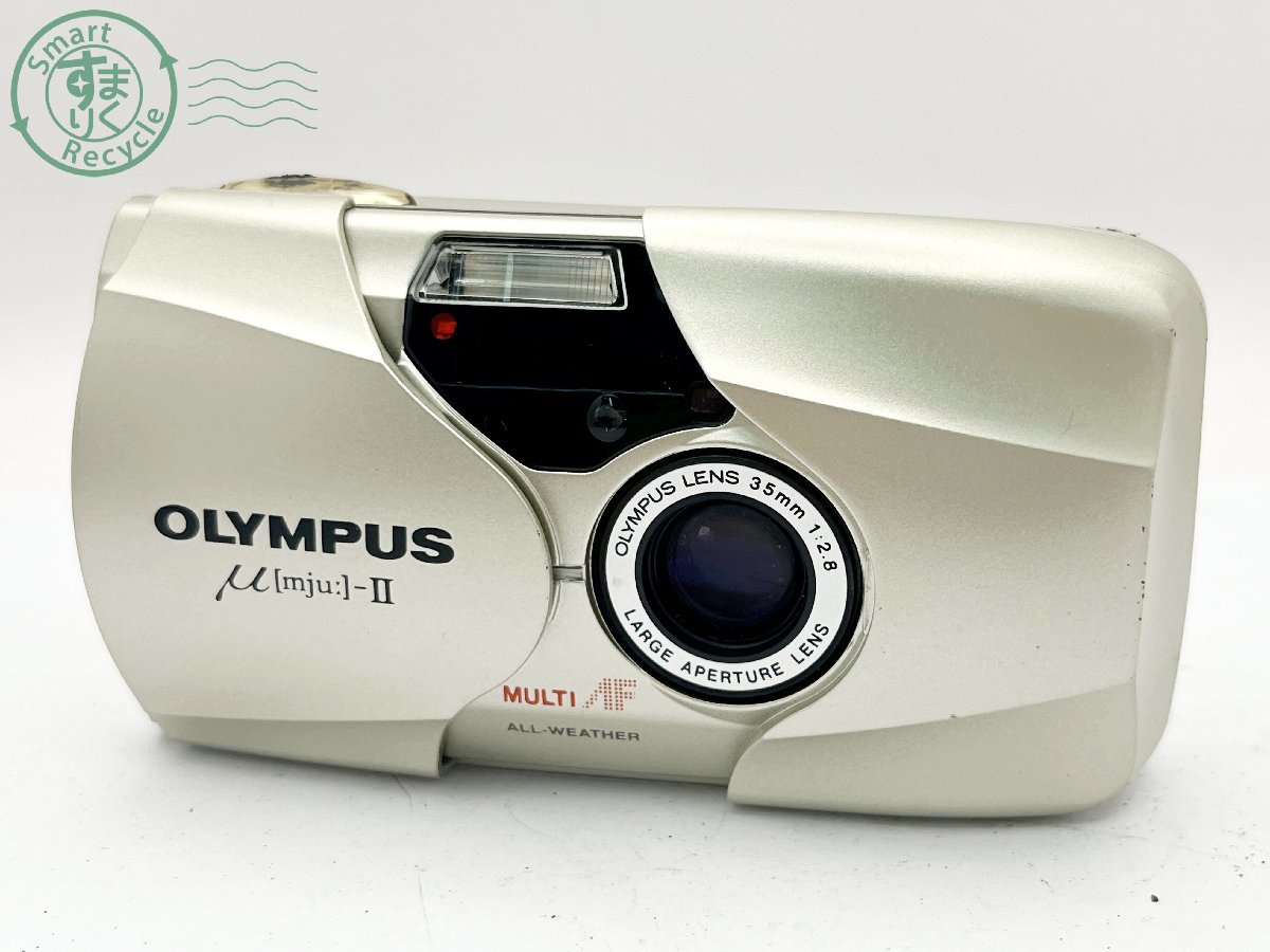 2403631457　■ OLYMPUS オリンパス μ[mju:]-Ⅱ コンパクトフィルムカメラ 通電確認済み シャッターOk カメラ_画像1