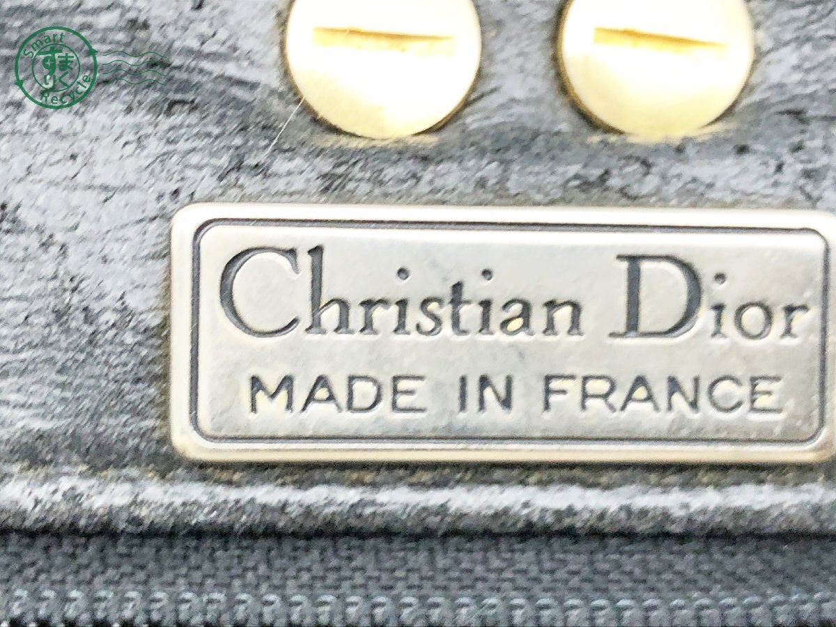 2403672203　▽ Christian Dior クリスチャン ディオール トートバッグ ハンドバッグ ブラック系 レディース 中古 ブランド ジャンク_画像7
