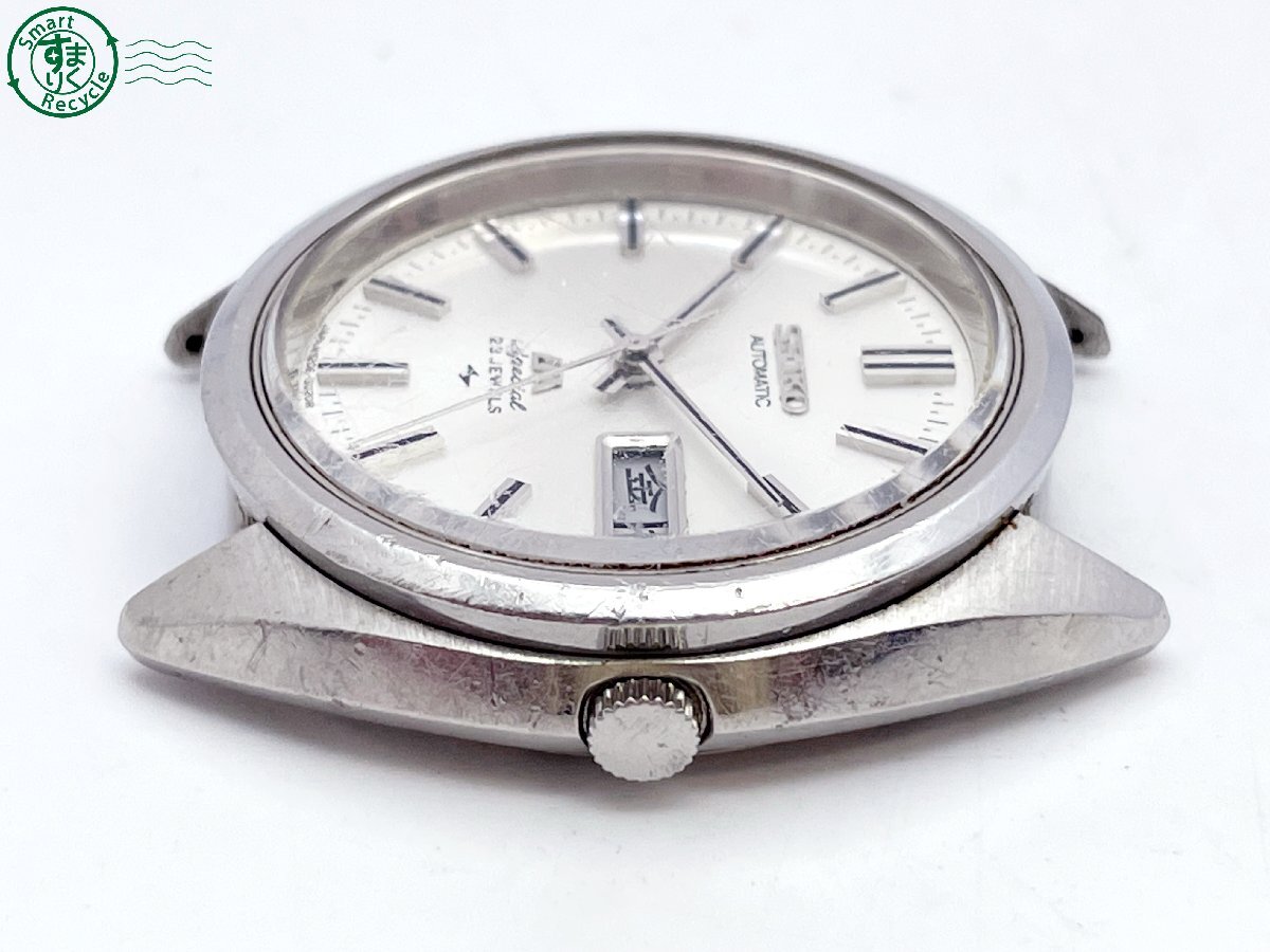 2403603679　＃ SEIKO セイコー LM ロードマチック スペシャル 5206-6020 自動巻き 23石 デイデイト 腕時計 シルバー文字盤 フェイスのみ_画像3