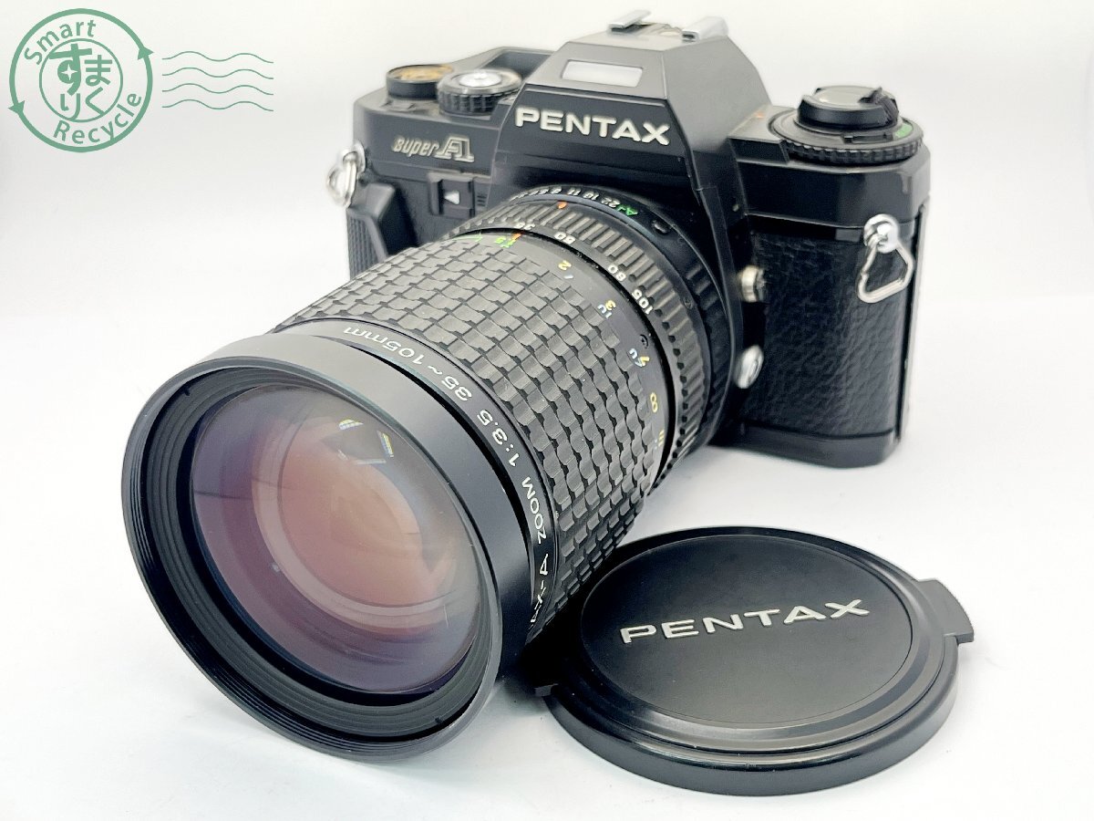 22403660920　■ PENTAX ペンタックス Super A 一眼レフフィルムカメラ SMC PENTAX-A ZOOM 1:3.5 35~105㎜ 空シャッター不可 ジャンク_画像1