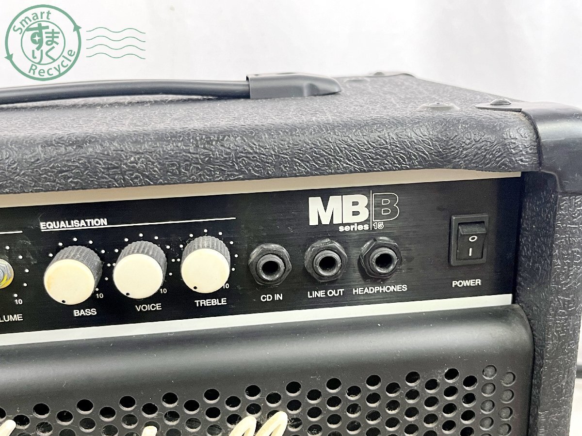 2403304290　■ Marshall マーシャル MB15 エレキギター用 コンボアンプ 通電確認済み 音出し確認済み ジャンク 楽器 機材_画像4