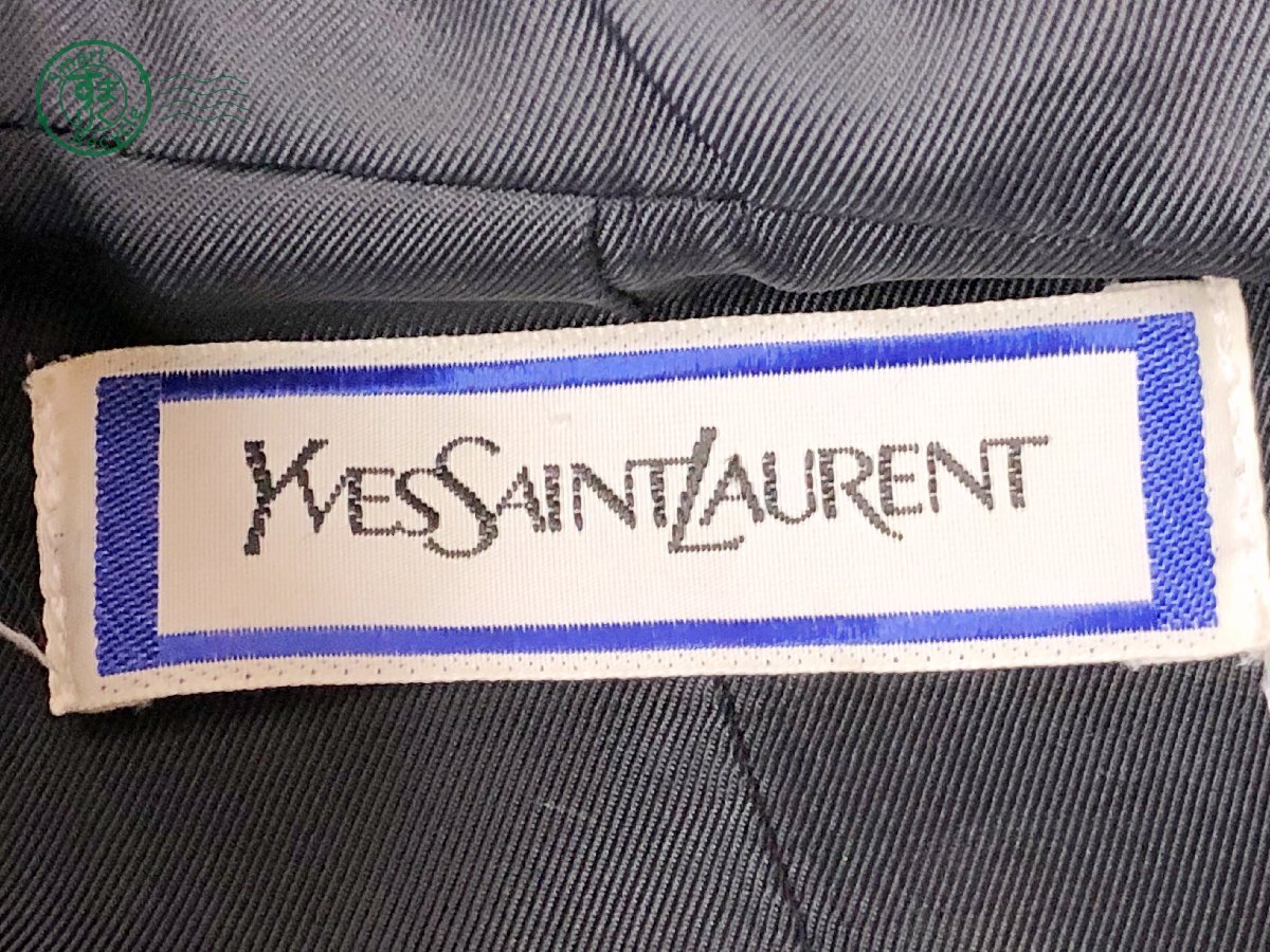 2403604315 ▽ Yves saint Laurent イヴサンローランベルト付き ロングコート レディース 婦人服 アウター ピンク系 紫系 中古の画像3