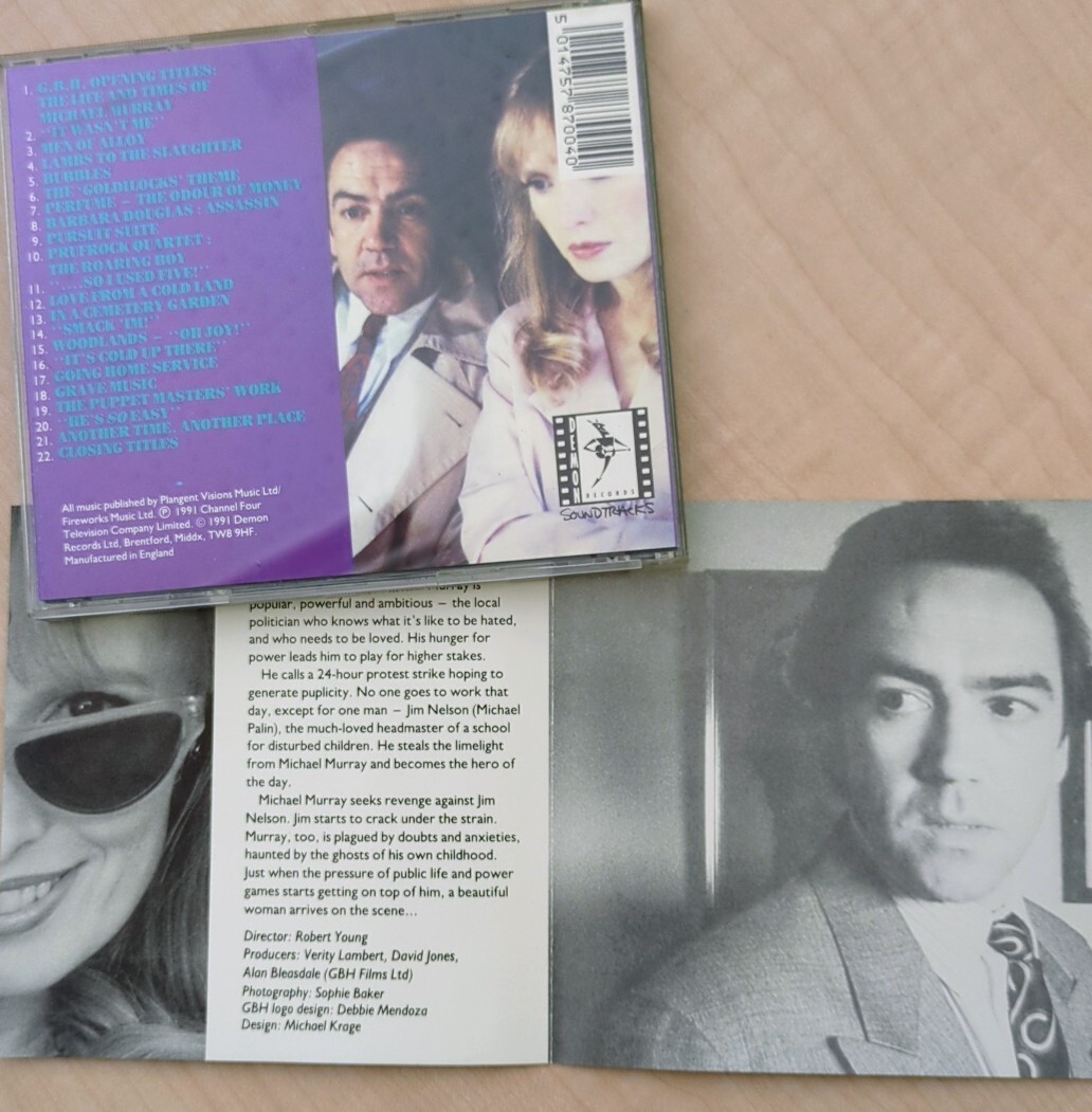 CD G.B.H. サントラ エルヴィス・コステロ リチャード・ハーヴィ Elvis Costello & Richard Harvey The Channel Four Series 91年 UK盤の画像3