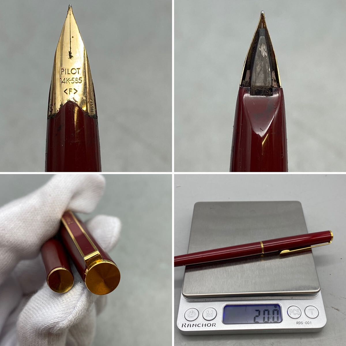 【AC-11】SAILOR セーラー JAPANFOUNDED1911 PILOT パイロット ヴァレンティノ ガラヴァーニ ペン先14K 585 万年筆 3本 まとめ 筆記未確認_画像7