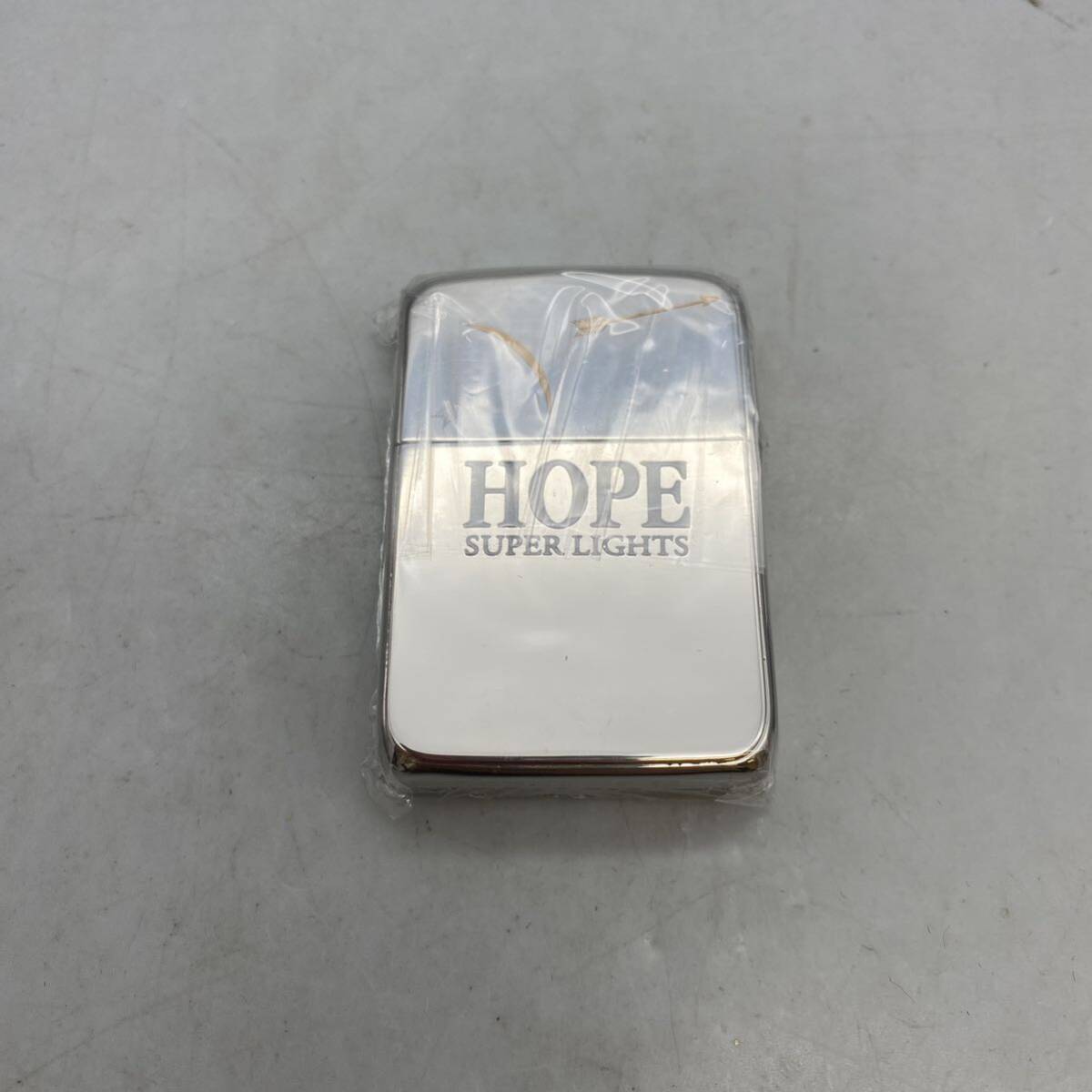 【P-50】本体未開封 ZIPPO ジッポー オイルライター HOPE SUPER LIGHTS デザイン MADE IN USA 喫煙具 箱付の画像3