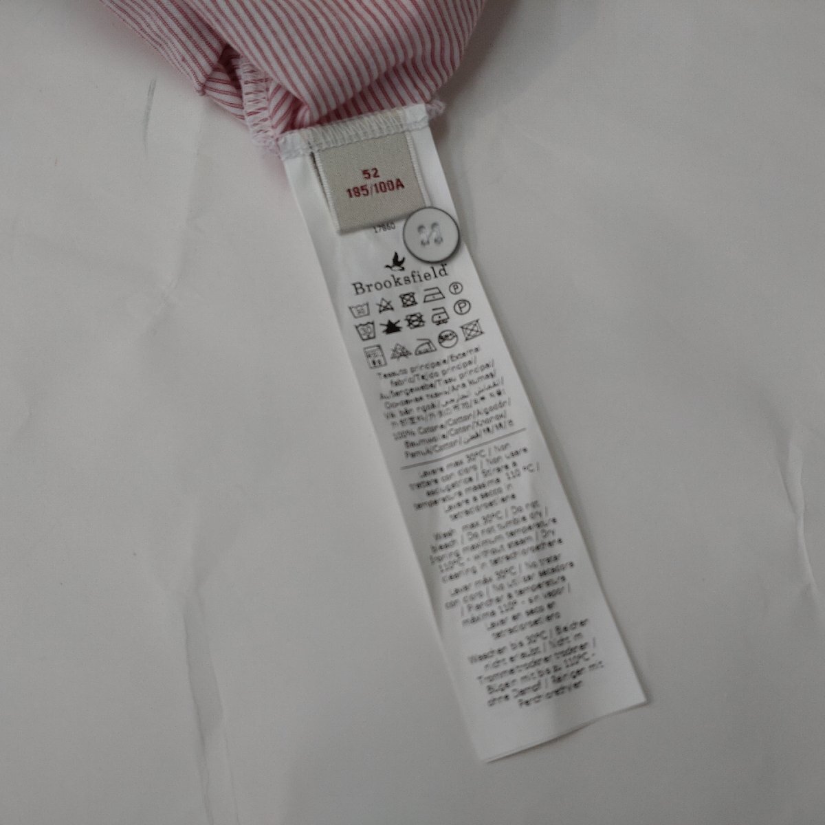 【１円スタート・未使用品】Brooksfield コットンシャツ　半袖　SIZE　52（KG西口店）_画像8