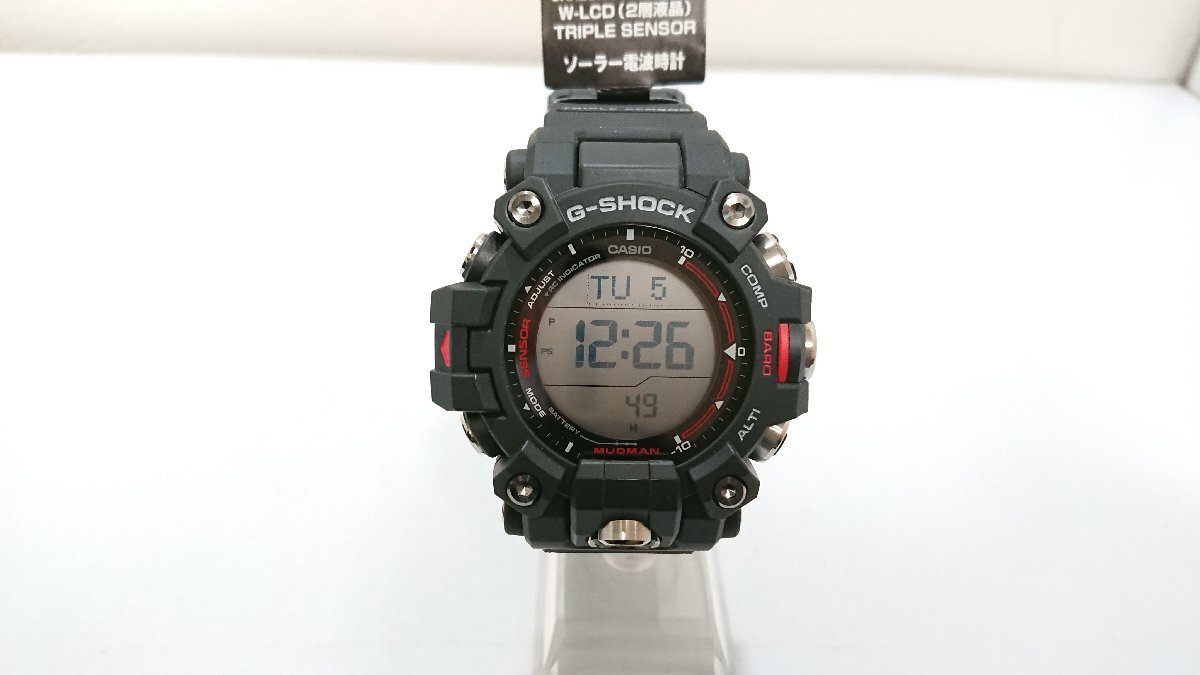 【送料無料】 【極美品】 カシオ　G-SHOCK　GW-9500-1JF　MASTER OF G-LAND　マッドマン　キングラム（イ）