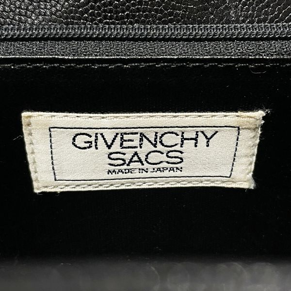 GIVENCHY(ジバンシィ) ロゴ ターンロック トップハンドル バニティ ヴィンテージ ハンドバッグ レザー レディース中古B20230908_画像6