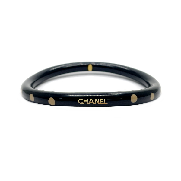 Chanel (Chanel) логотип Dot 00a Vintage Bangle Plastic Ladies Naka -Sold AB20230808