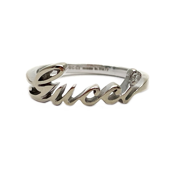 Gucci (Gucci) Логотип Написание 1p Diamond 8 Ring / Ring K18 Белое золото Выбор B20230802