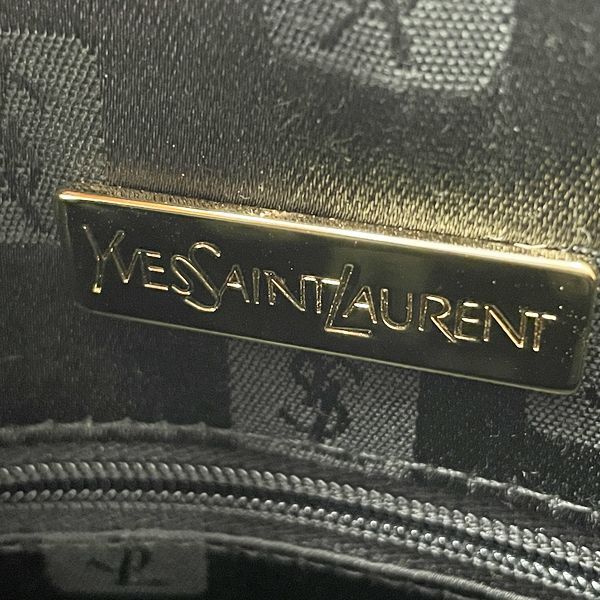 YVES SAINT LAURENT(イヴ・サンローラン) YSL ロゴチャーム ヴィンテージ ハンドバッグ レザー レディース中古AB20230817_画像6