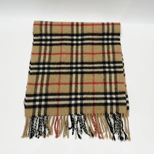 中古B/標準 BURBERRY バーバリー マフラー カシミヤ ノバチェック 139?p×29?p ショール ストール 襟巻き 20445199_画像3