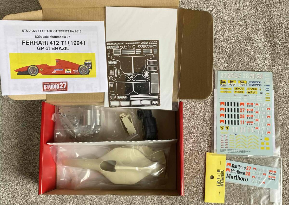 STUDIO27 1/20 フェラーリ 412T1 GP of BRAZIL 1994 未組立て品 STUDIO27 1/20 フェラーリ 412T1 GP of BRAZIL 1994 未組立て品