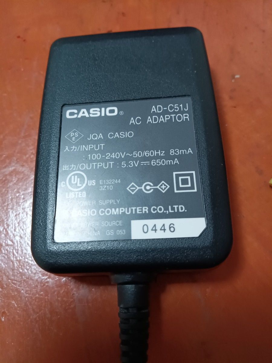 カシオ　充電器 ACアダプタ　AD-C51J