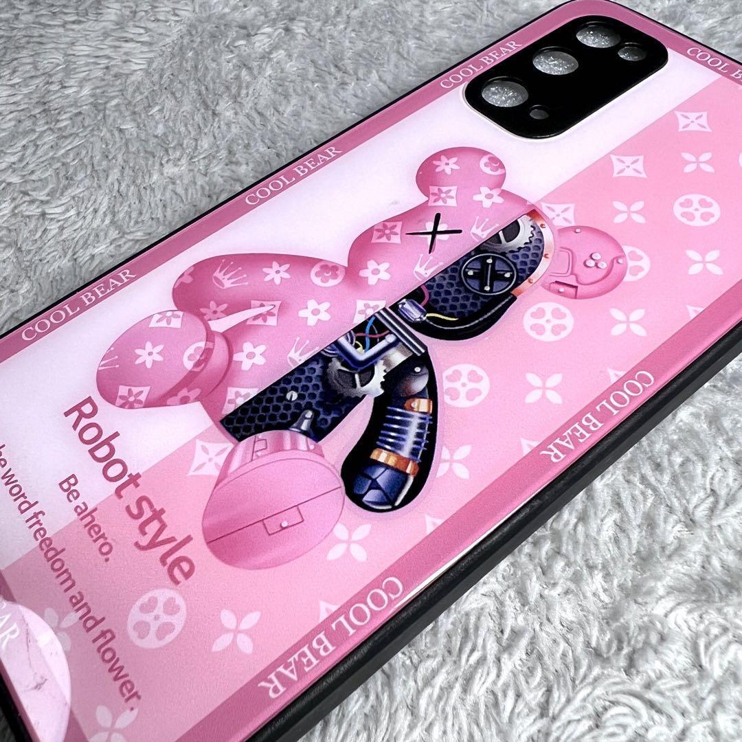 Galaxy s20ケース TPU強化カラス ピンク 可愛い熊 お洒落 BEAR カメラ保護 サムスン ギャラクシーs20カバー　_画像4