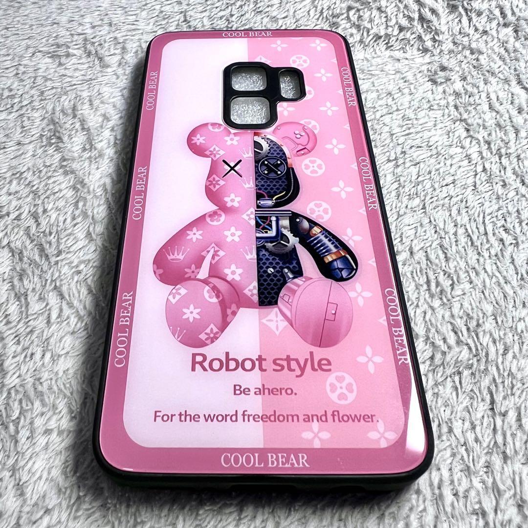 Samsung Galaxy S9ケース TPU強化カラス　ピンク　可愛い　お洒落　BEAR カメラ保護　サムスン　ギャラクシーs9カバー_画像3