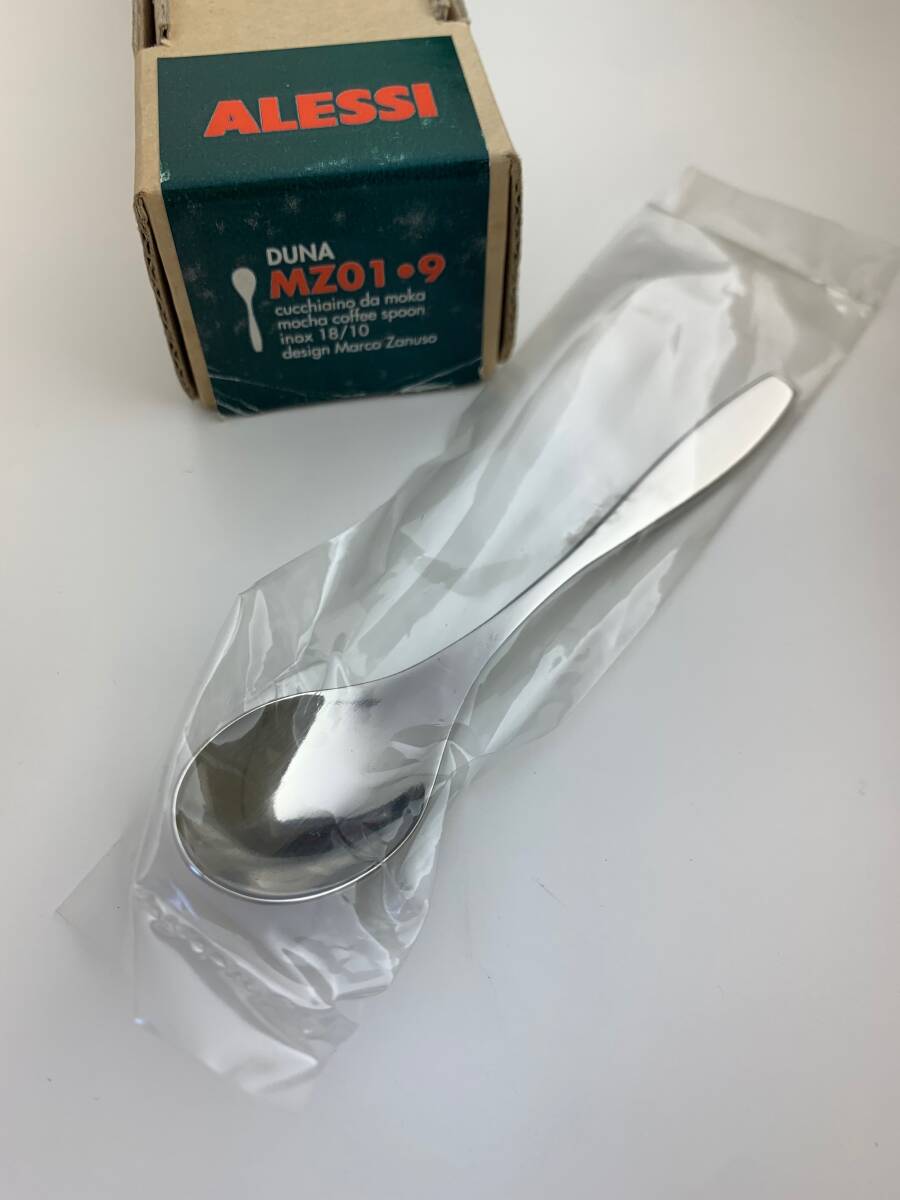 未使用 ALESSI アレッシィ ”DUNA” MZ01・9 MARCO ZANUSO マルコ・ザヌーゾ Mocha Coffee Spoon 検) brionvega terraillonの画像1