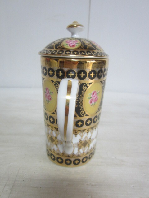 レトロ watatou ワタトウ コーヒーカップ  ティーカップ  金彩 花柄 アンティーク ヴィンテージ 茶器 和食器  コップの画像5