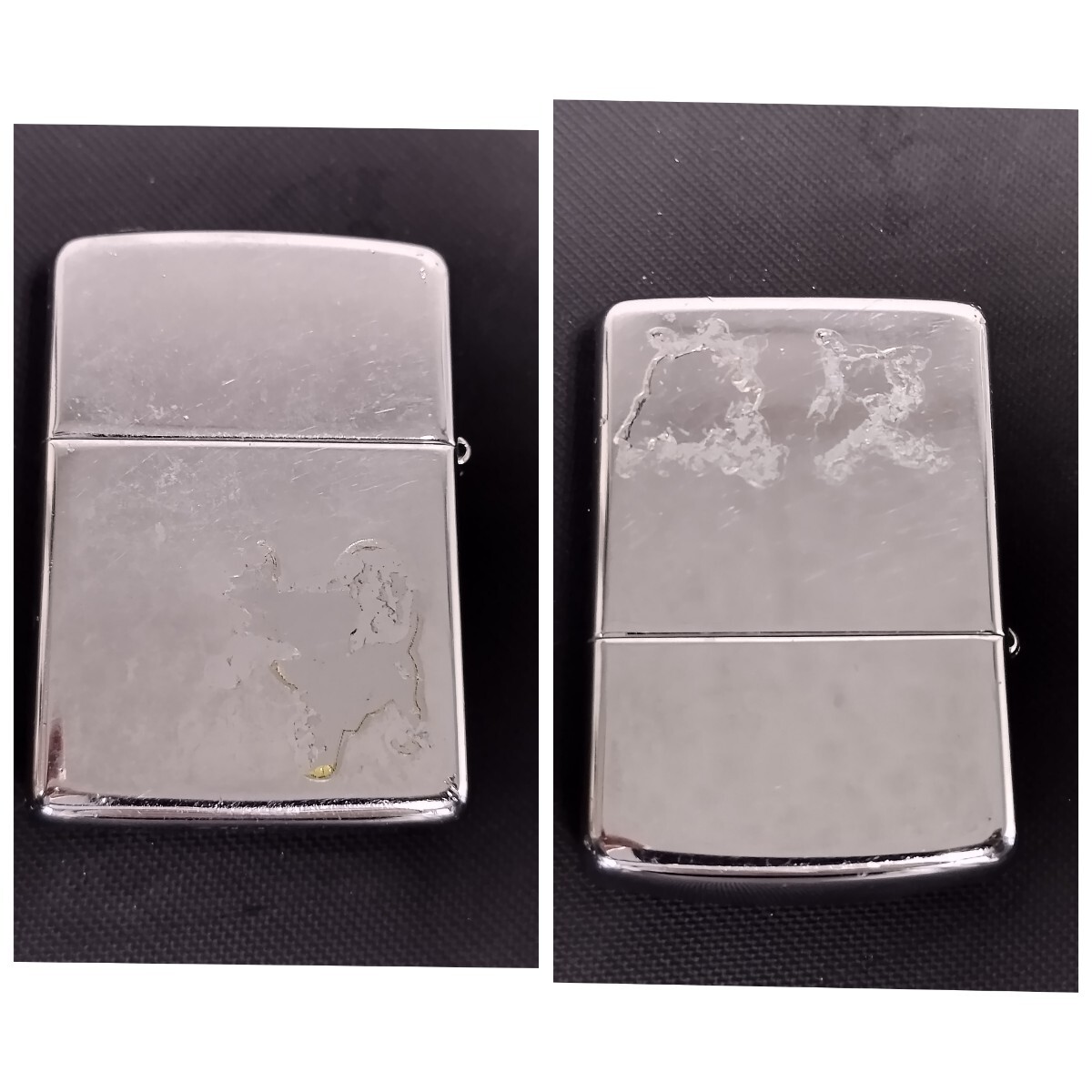 NR1094 ZIPPO ジッポ ライター Zippo ジッポー 喫煙具 4点セット BRADFORD.PA. Made in USA 北斗の拳 No.0236 BLACK JACK Rio 火花確認済み_画像4