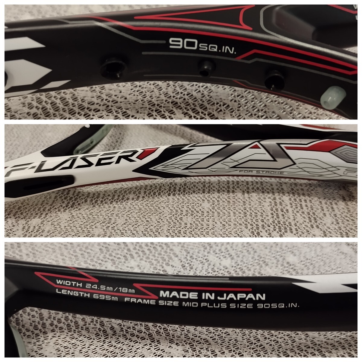 NR1120 テニスラケット YONEX ヨネックス ラケットバッグ付き F-LASER エフレーザー SF シャフト 日本製 スポーツ ガットなし_画像7