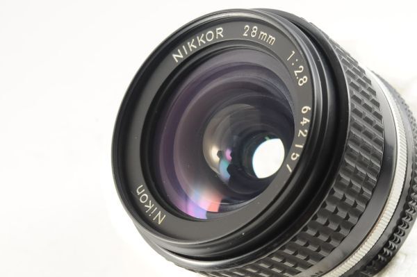 ★超美品★Nikon Ai-S NIKKOR 28mm F2.8 使用感の少ない非常に綺麗な外観！光学カビ、クモリなし！0312_画像9