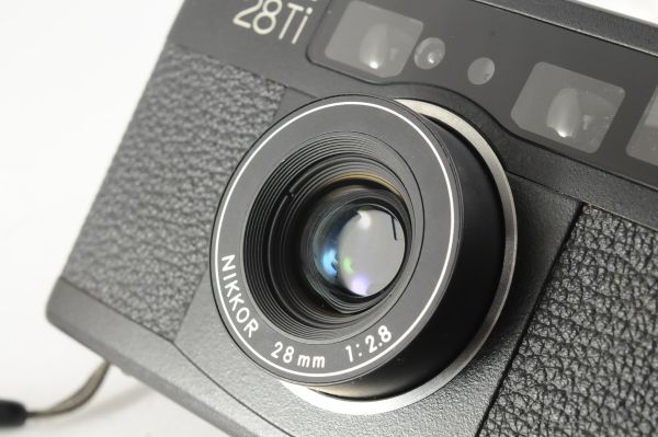 ★希少・新品級★Nikon 28Ti 28mmF2.8 高級コンパクトフィルムカメラ 使用感の感じない素晴らしい外観！クリアーな光学！動作品！の画像9