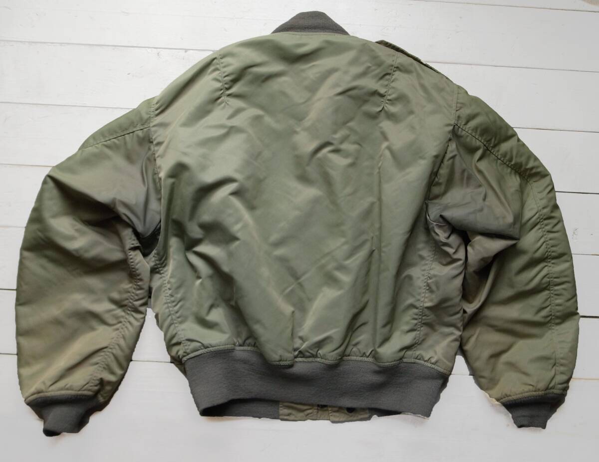 500着限定/BUZZ RICKSON'S バズリクソンズ L-2B フライトジャケット SKYLINE CLOTHING社 実名復刻 L カーキ系 M13572 M品番 ブルーリボン_画像2