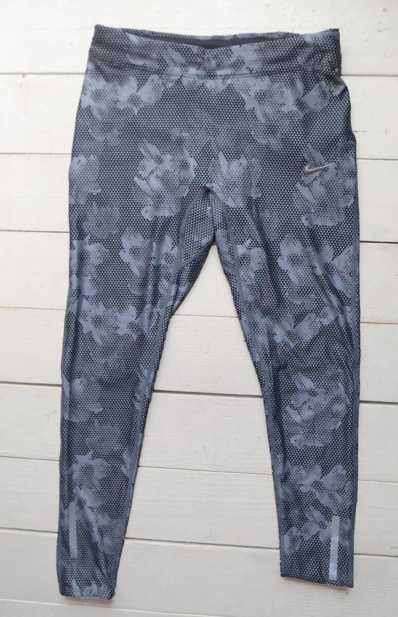 NIKEwi men's running long tights / spats / leggings lady's S gray series 599671-065 yoga 