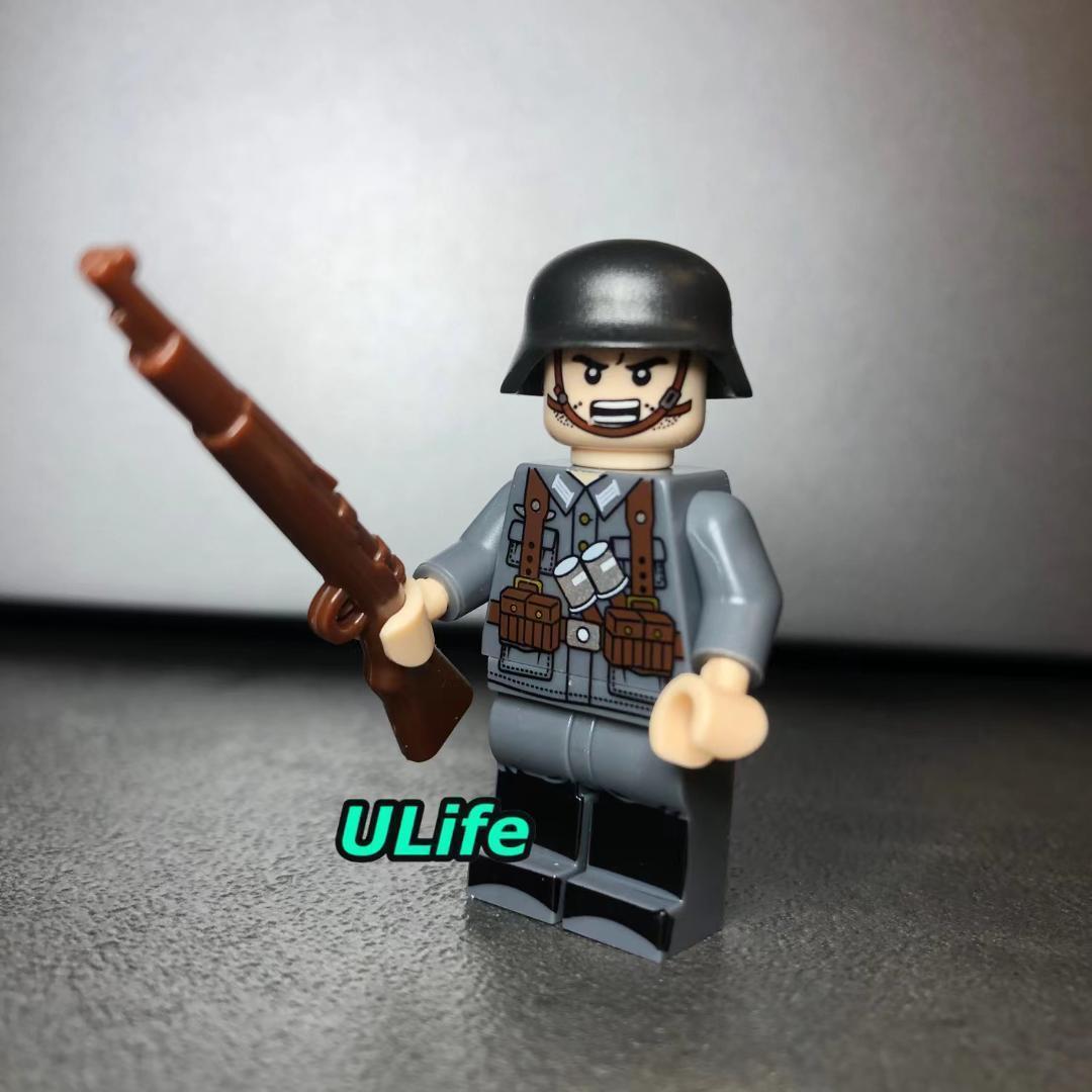 11体セット WW2 第二次世界大戦 ドイツ軍 独軍 将校 兵士B ミリタリー ミニフィグ 武器 LEGO レゴ互換 ミニチュア 送料無料 匿名配送_画像8