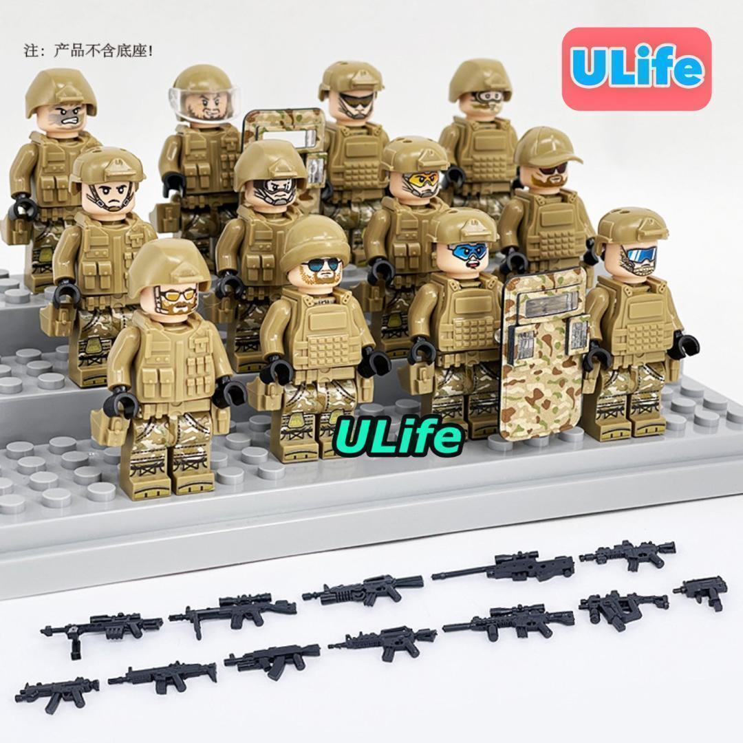 訳あり 12体セット 格安まとめ売り LEGO レゴ互換 米国 対テロ戦争特殊部隊 ミリタリー SWAT ミニフィグ フィギュア アメリカ軍の画像4
