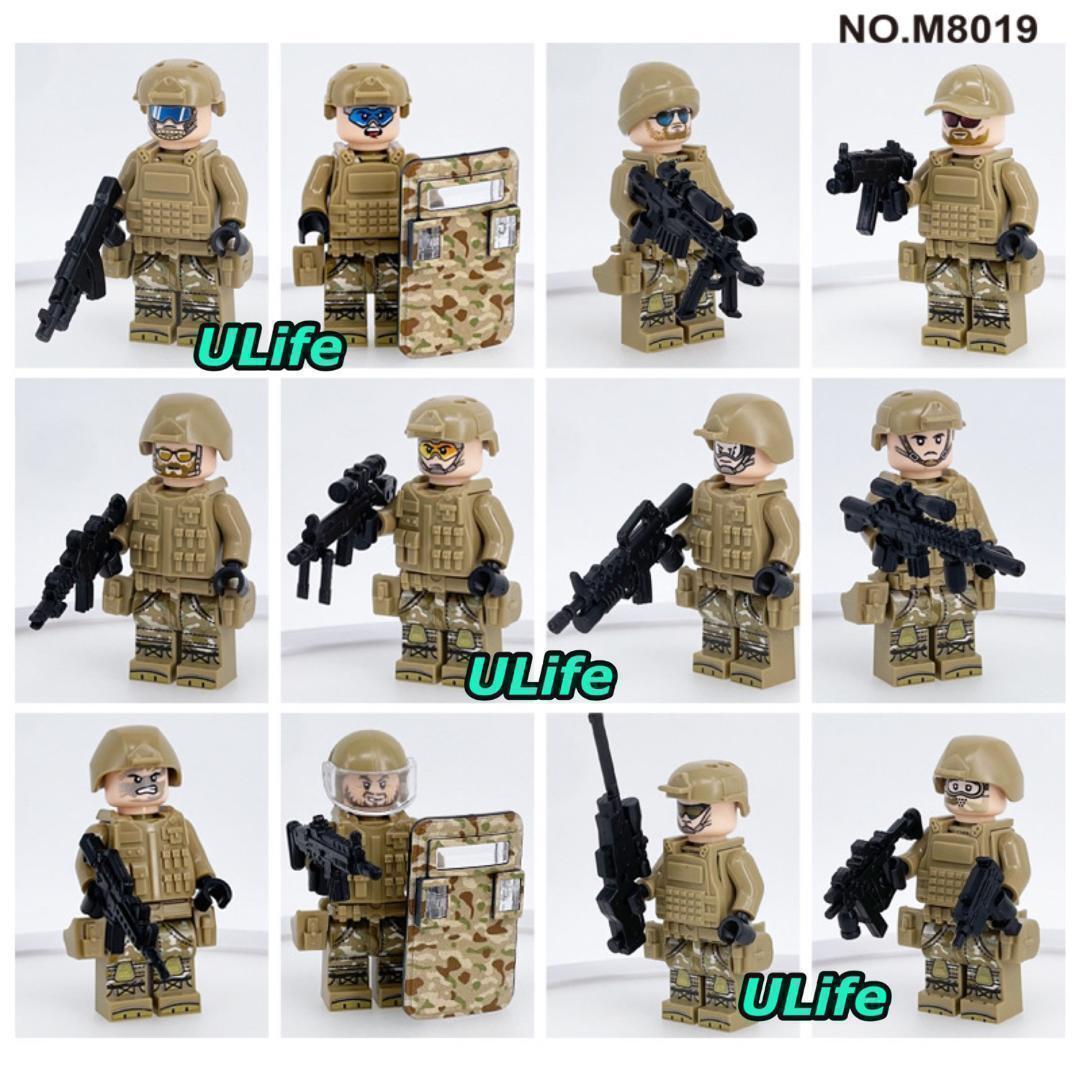 訳あり 12体セット 格安まとめ売り LEGO レゴ互換 米国 対テロ戦争特殊部隊 ミリタリー SWAT ミニフィグ フィギュア アメリカ軍の画像2