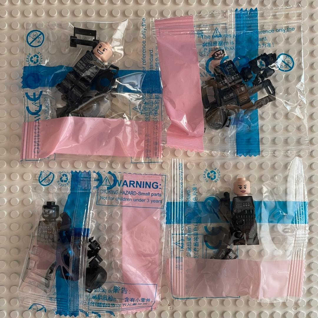 12 body set LEGO Lego interchangeable Mini fig the US armed forces SWAT special squad special . equipment and, war . figure set sale 
