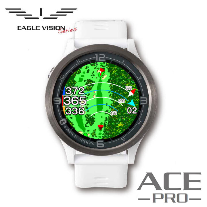 EAGLE VISION イーグルビジョン ACE PRO エース プロ ホワイト GPS小型距離計測器 watch EV-337 WHITE 朝日ゴルフ 即納