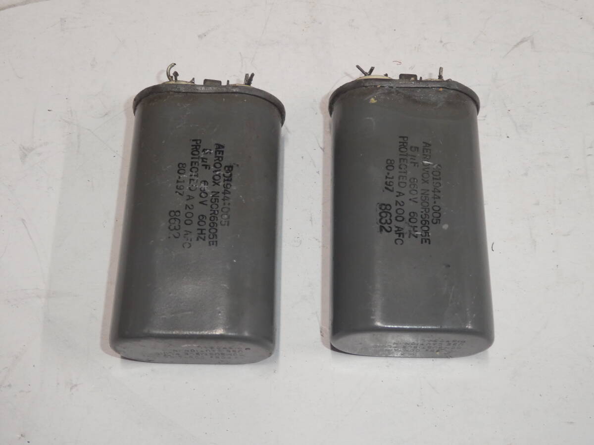 AEROVOX N50R6605E オイルコンデンサー 5μF 5MF Western AEROVOX N50R6605E オイルコンデンサー 5μF 5MF Western