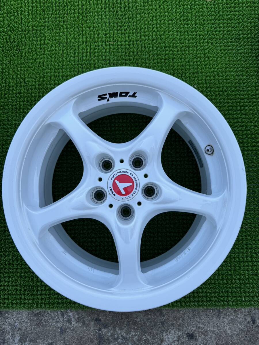 RAYS レイズ TOM'S トムス 080T 15×7JJ+45 PCD100-5穴 ハブ径約54mm アルミホイール4本セットの画像4