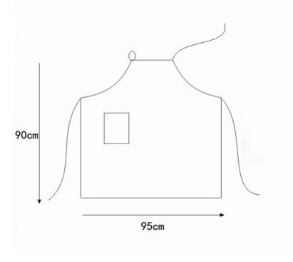 カフェ風 エプロン DIY 作業着 柔らかい 料理 シンプル おしゃれ メンズ レディース S M L LL お料理 保育士 美容師 北欧風 大きいサイズ_画像4