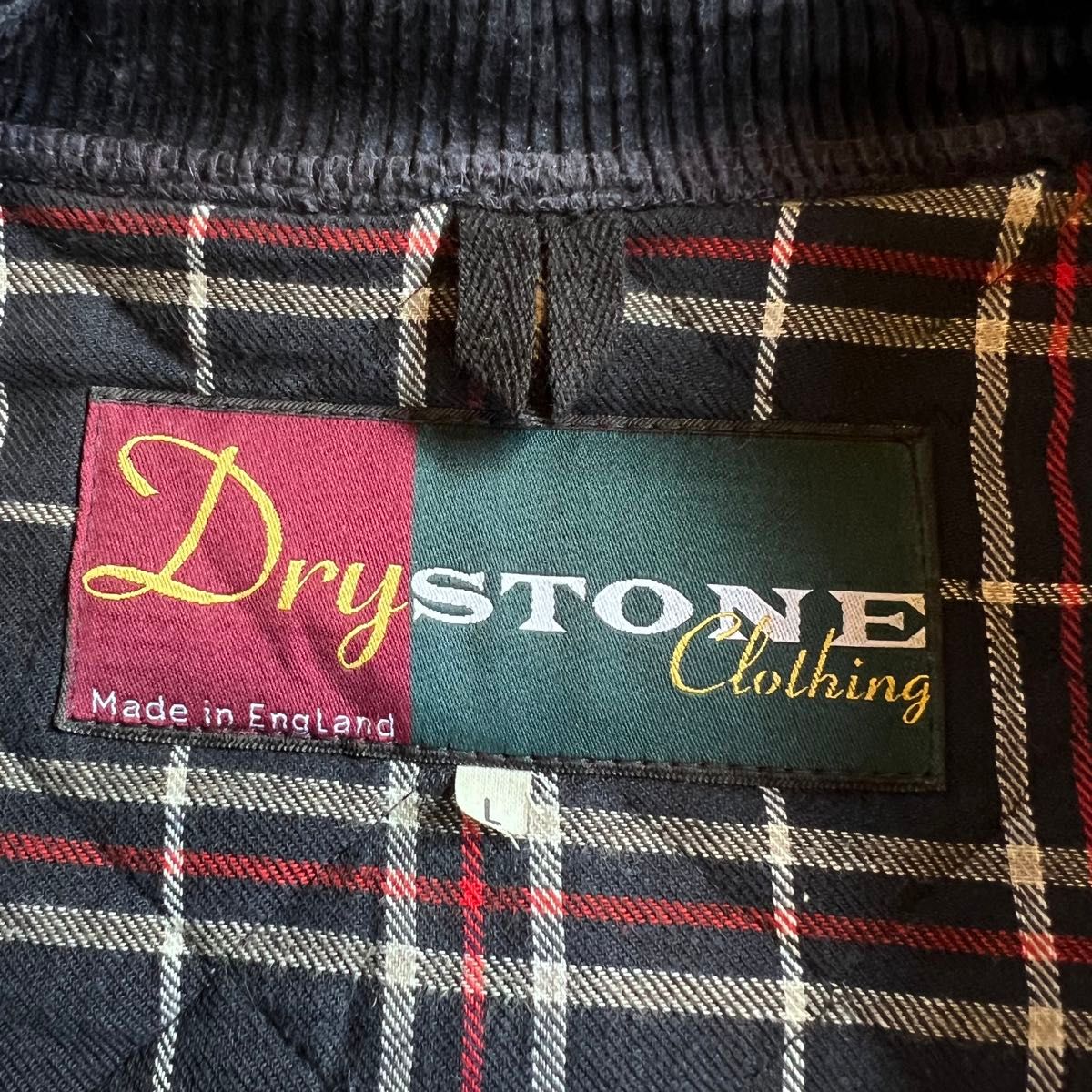 激レア！【Dry STONE Clothing】キルティングオイルドベスト　英国　イングランド　イギリス製　バブアー 好きに