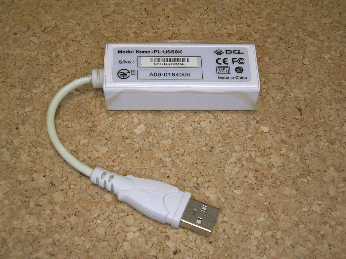 PLANEX USB アナログモデム PL-US56K 通信は未チェックの為ジャンクで(4020e) の画像3