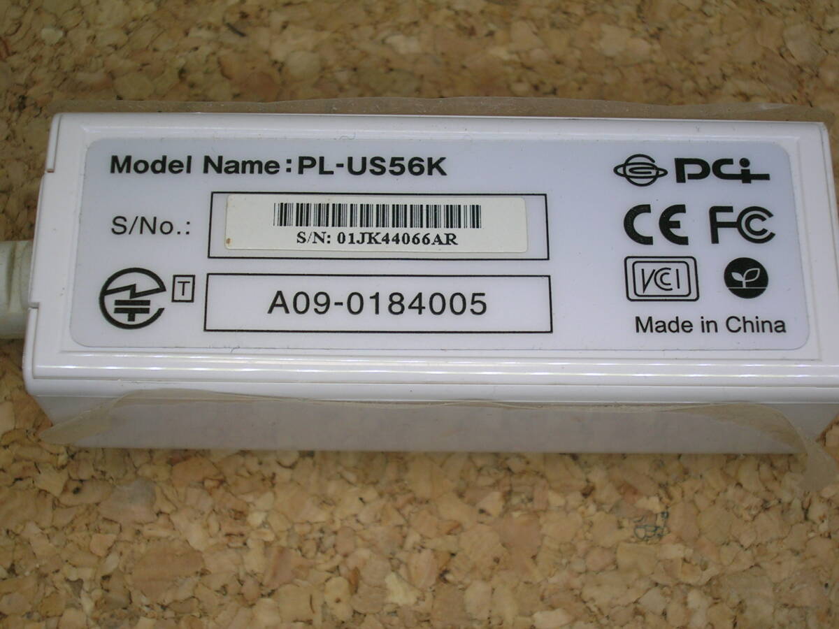 PLANEX USB アナログモデム PL-US56K 通信は未チェックの為ジャンクで(4020e) の画像4