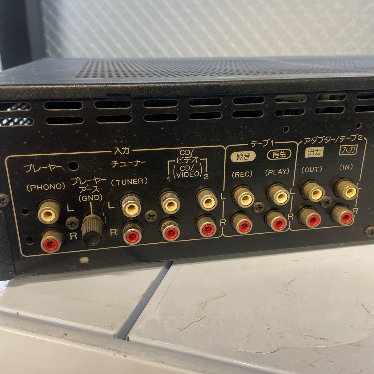 UTt26【通電OK】パイオニア Pioneer プリメインアンプ　A-Y77 簡易動作確認済み 現状品_画像7