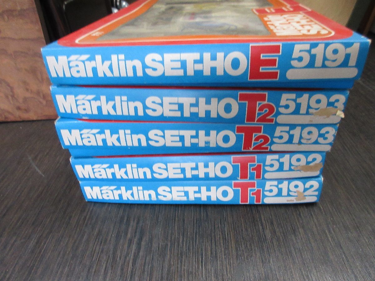 １円　鉄道模型　メルクリンレイアウト　電動ポイント付　ＳＥＴ－ＨＯセット　５個まとめて　E　T２　T1　5191.5192.5193 【星見】_画像7