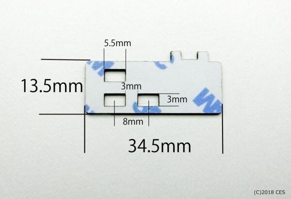 トヨタ純正ナビ用 フィルムアンテナ両面テープ 6枚 端子両面テープ (1) NHBA-X62G NHZD-W62G NSLN-W62 NSZT-W62G NHZN-X62Gの画像2