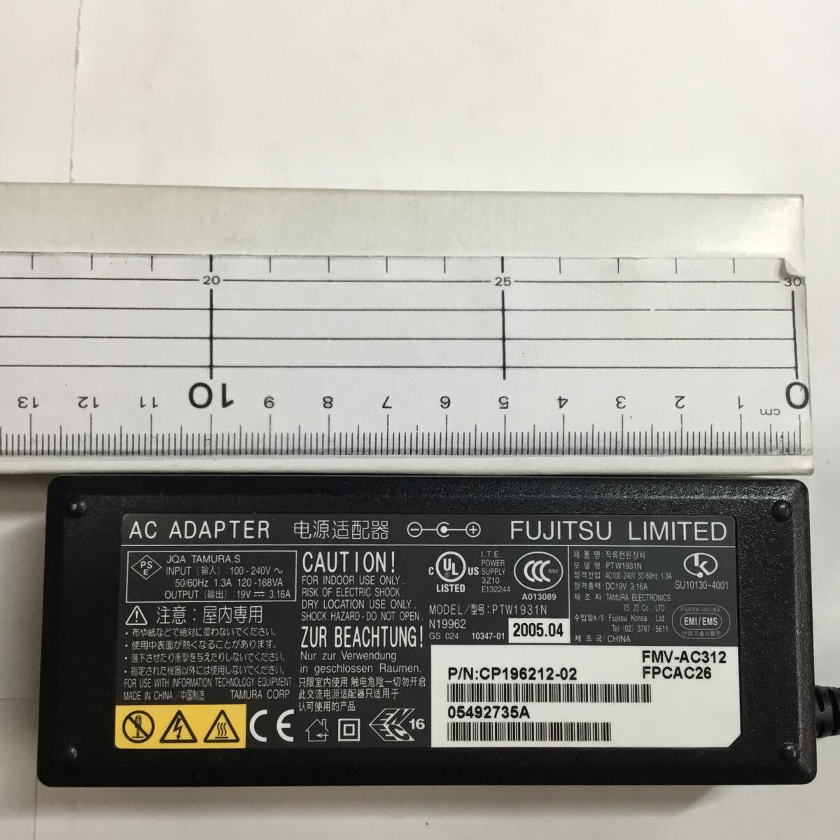 （0322HR01）送料無料/中古/FUJITSU 富士通 フジツウ/FMV-AC312/19V/3.16A/純正 ACアダプタ 41個セット_画像3