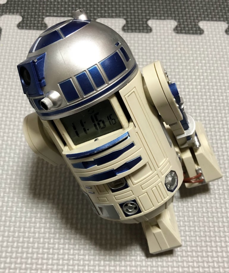 【ジャンク】 スターウォーズ STAR WARS R2-D2 時計 置き時計 ※破損あり・現状品※ 【商品説明必読】 _画像1